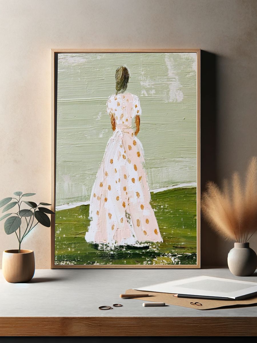 Solitary Figure Contemporary Print. — room view 2