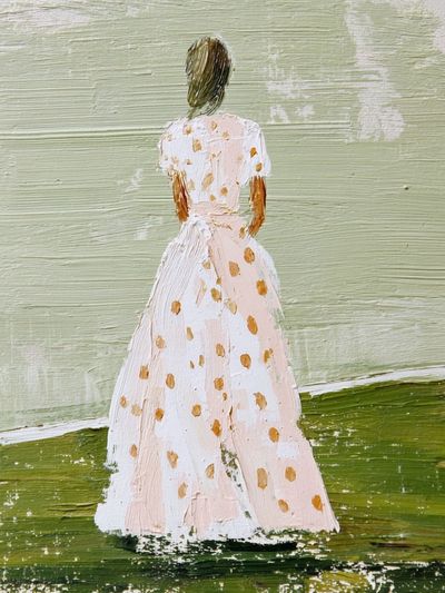 Solitary Figure Contemporary Print. poster print