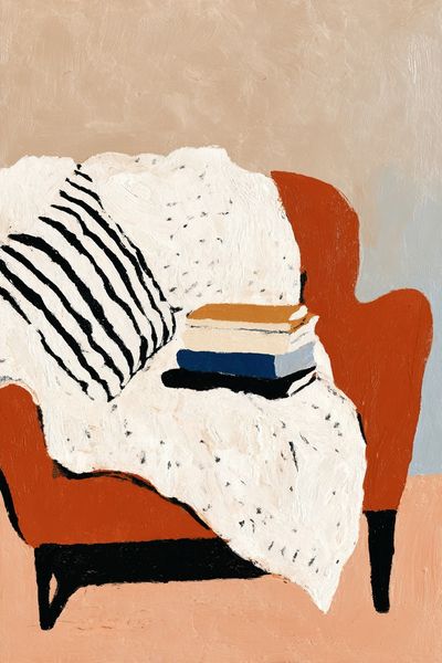 Abstract Armchair Still Life Print. poster print