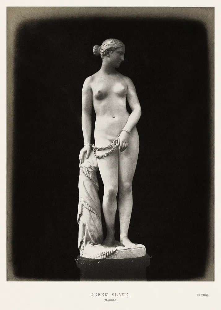 Greek Slave Marble Statue Print. poster detail