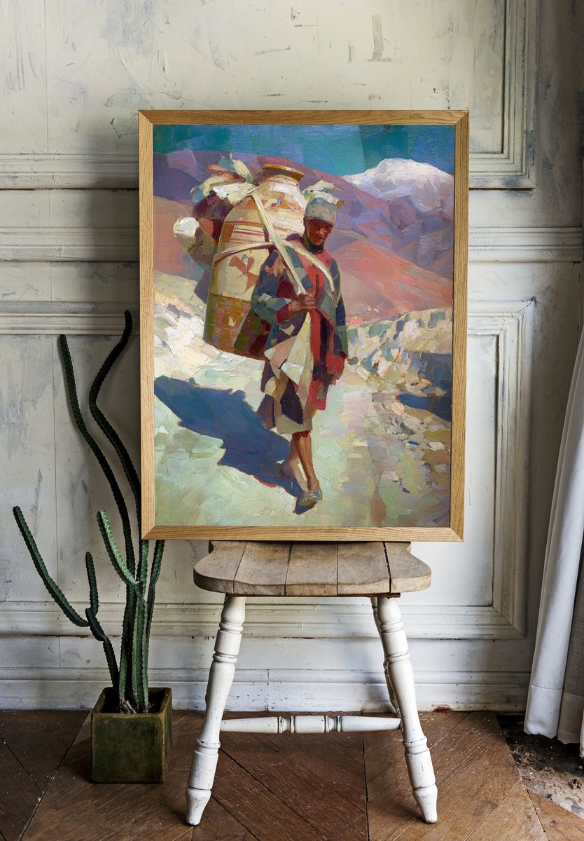 Mountain Porter — Contemporary Print. — room view 1