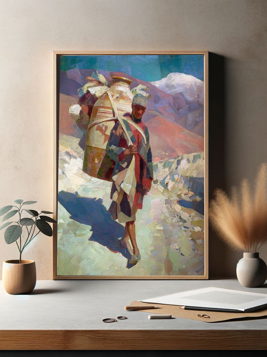 Mountain Porter — Contemporary Print. — room view 2