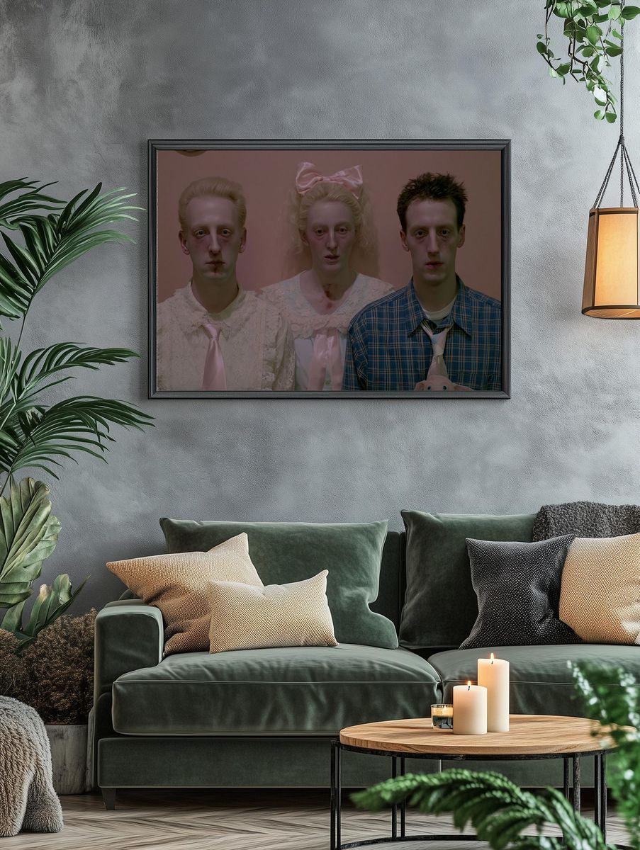 Surreal Family Portrait Poster. — room view 4