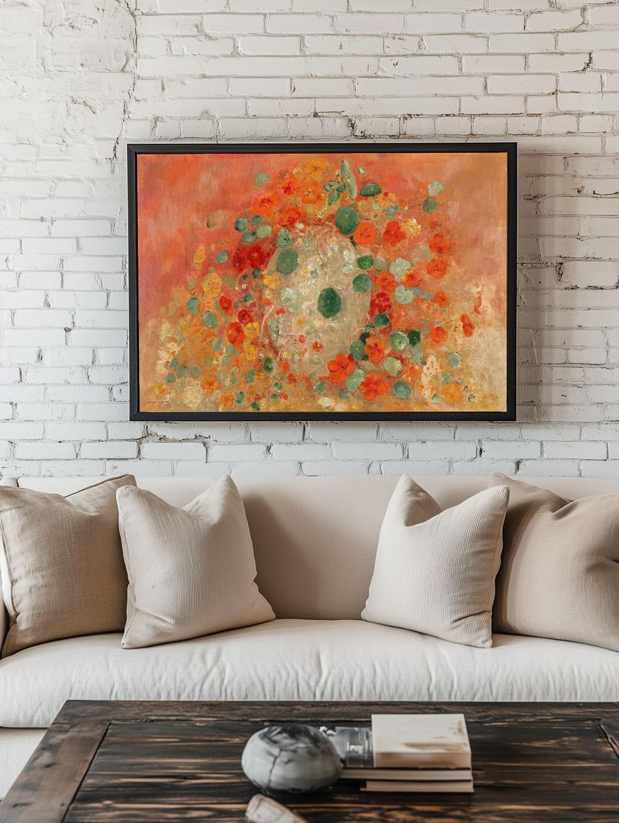 Nasturtiums (1905) Odilon Redon. — room view 1