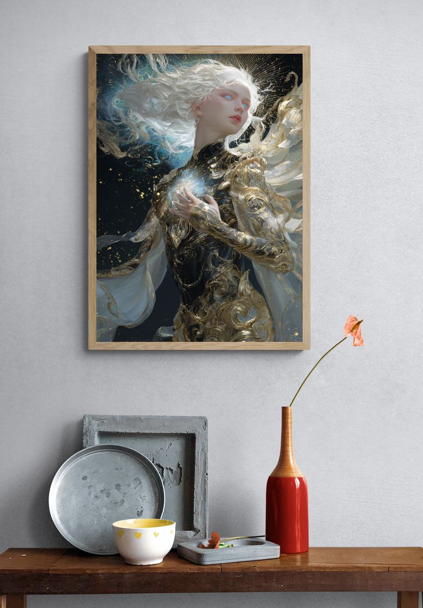 Celestial Goddess Fantasy Print. — room view 3