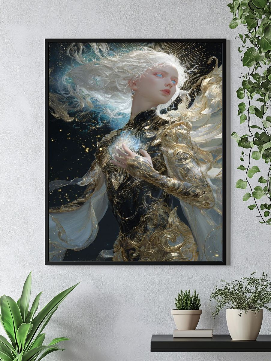 Celestial Goddess Fantasy Print. — room view 4