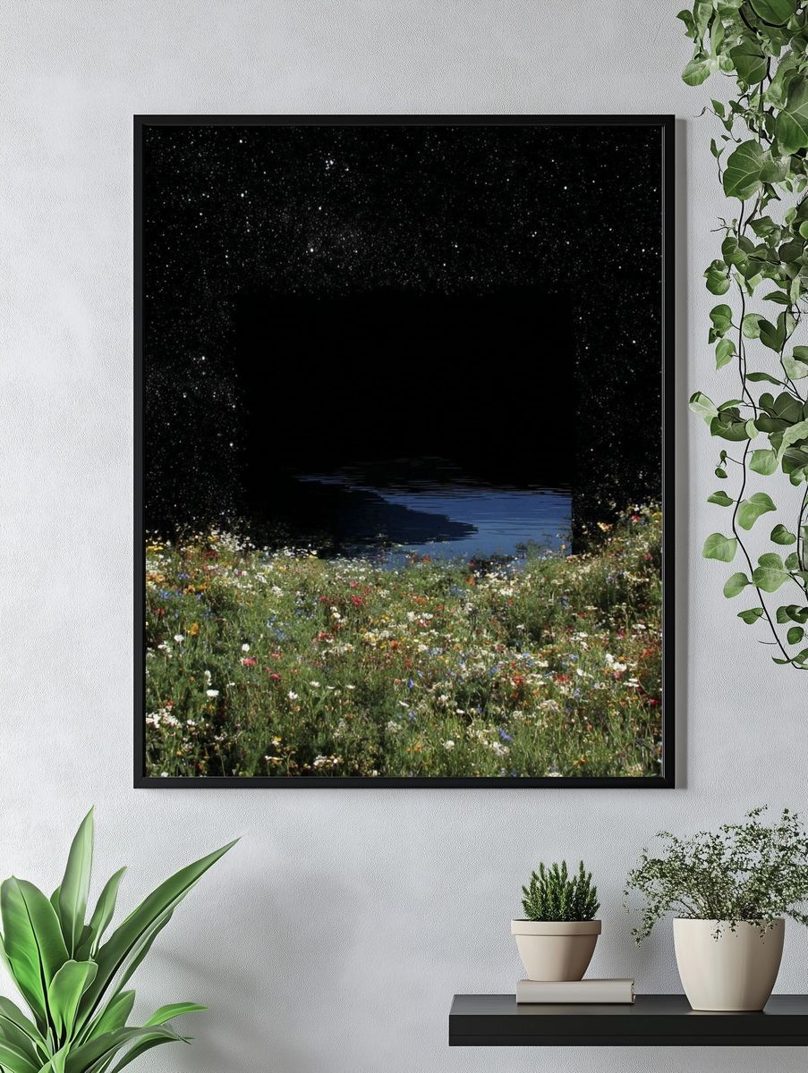 Starry Meadow Dreamscape Print. — room view 4