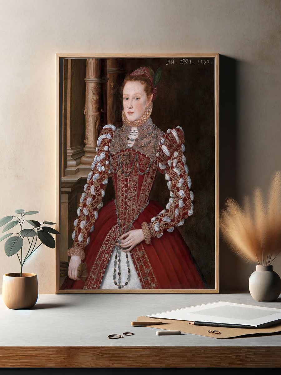 Elizabeth I Portrait Renaissance Print. — room view 2