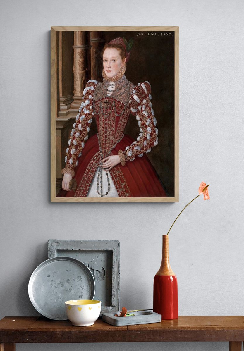 Elizabeth I Portrait Renaissance Print. — room view 3