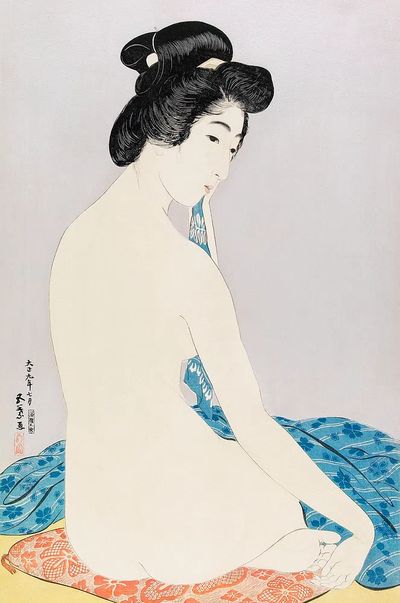 Woman Bath (1920) print high. poster print