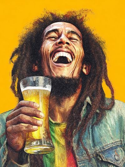 Bob Marley Celebration Portrait Poster. poster print