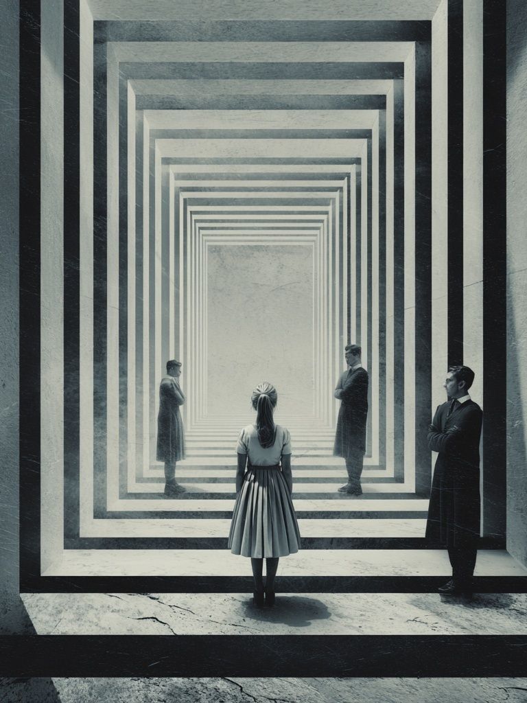 Surreal Corridor Fine-Art Print. poster — fine-art art