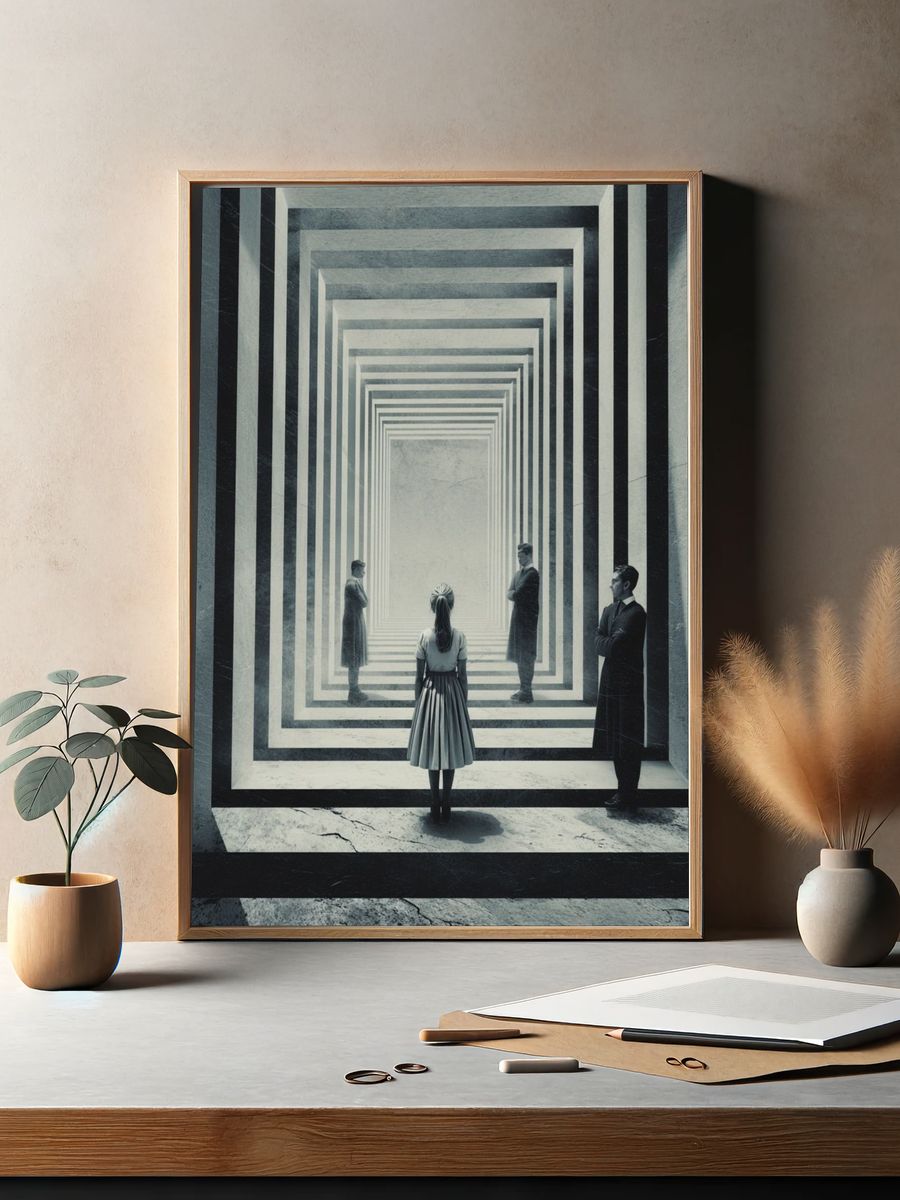 Surreal Corridor Fine-Art Print. — room view 2