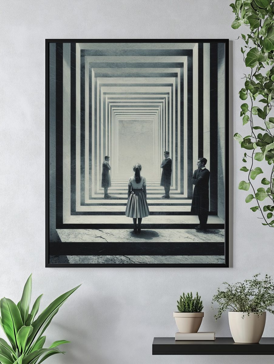 Surreal Corridor Fine-Art Print. — room view 4