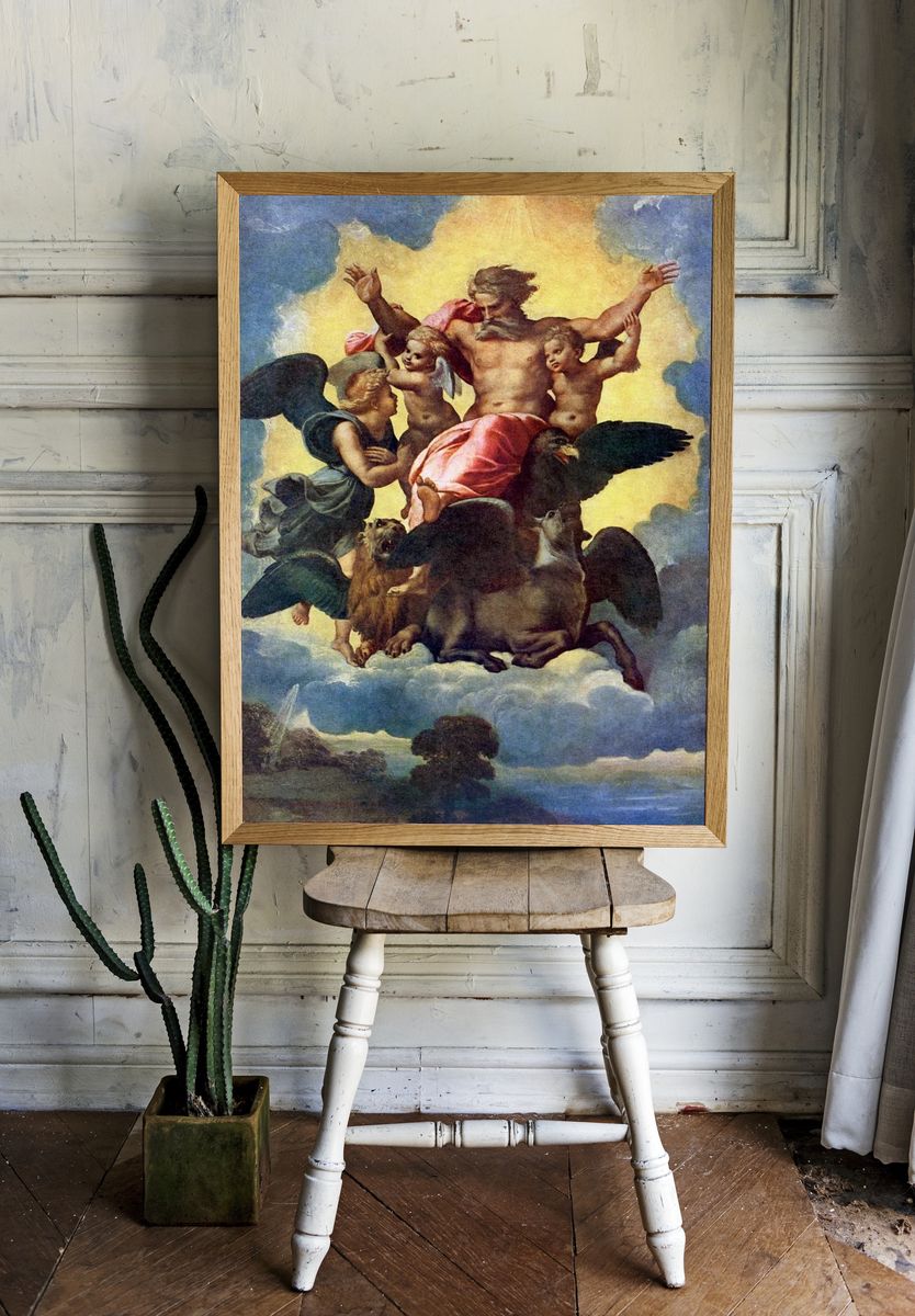Raphael 's Ezekiel's Vision (1518). — room view 1