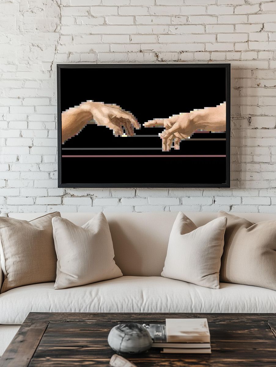 Bull Portrait — Fine-Art Print. — room view 1