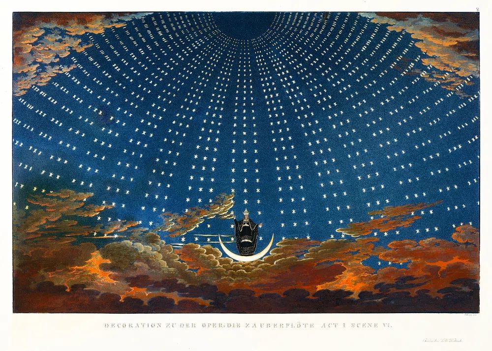 Design Magic Flute: Hall Stars. poster detail