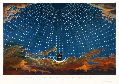 Design Magic Flute: Hall Stars. poster print