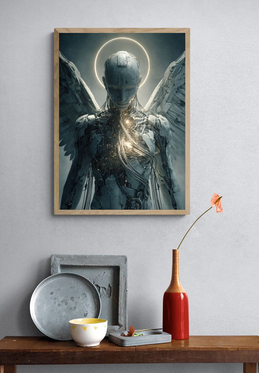 Cyber Angel Halo Poster. — room view 3