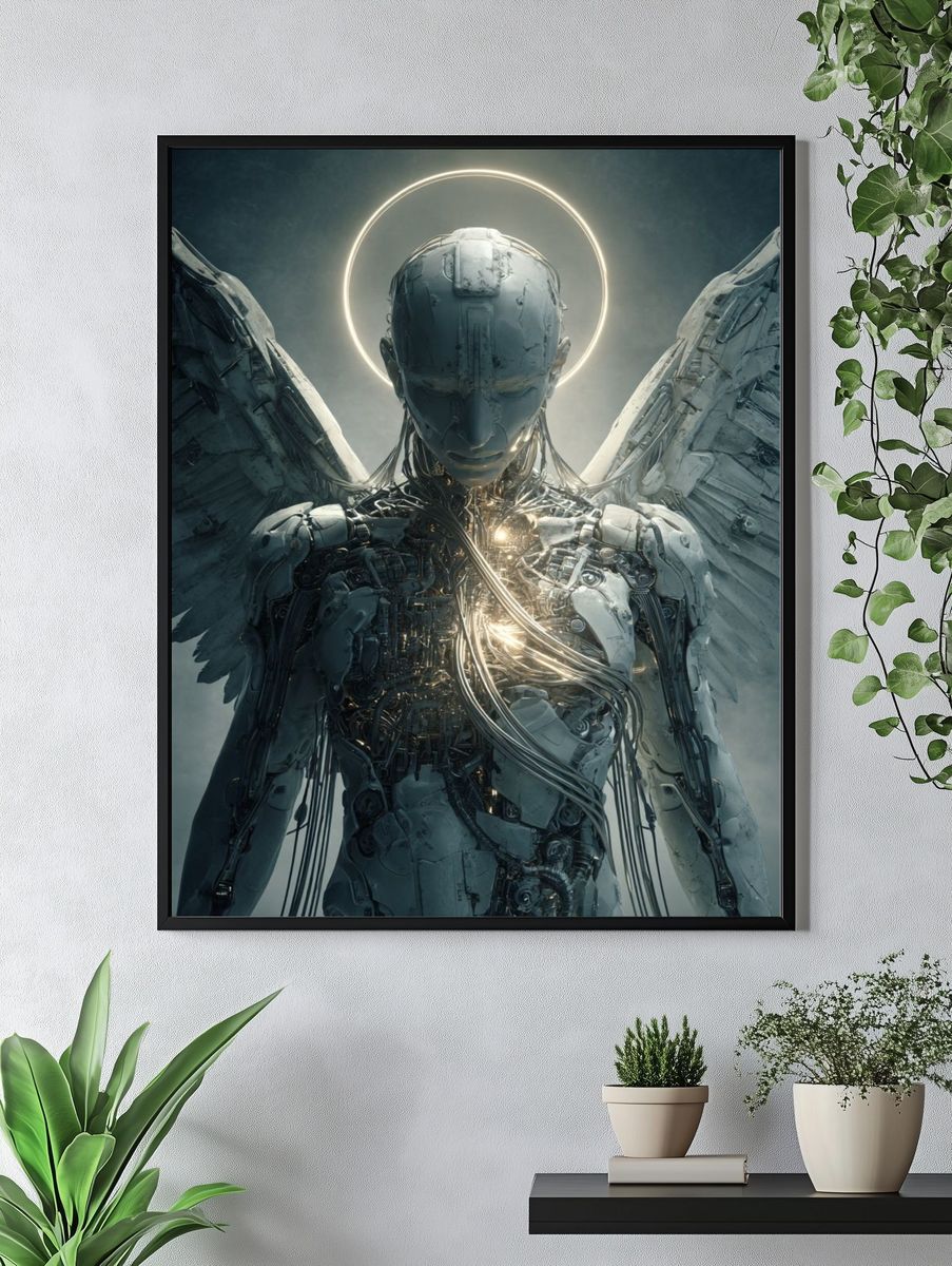 Cyber Angel Halo Poster. — room view 4