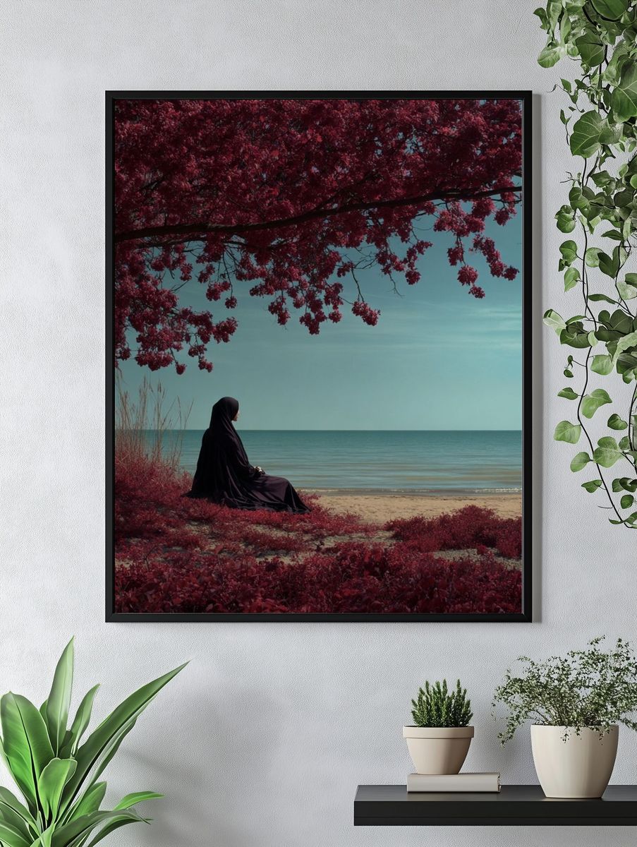 Solitary Seaside Figure Fine-Art Print. — room view 4