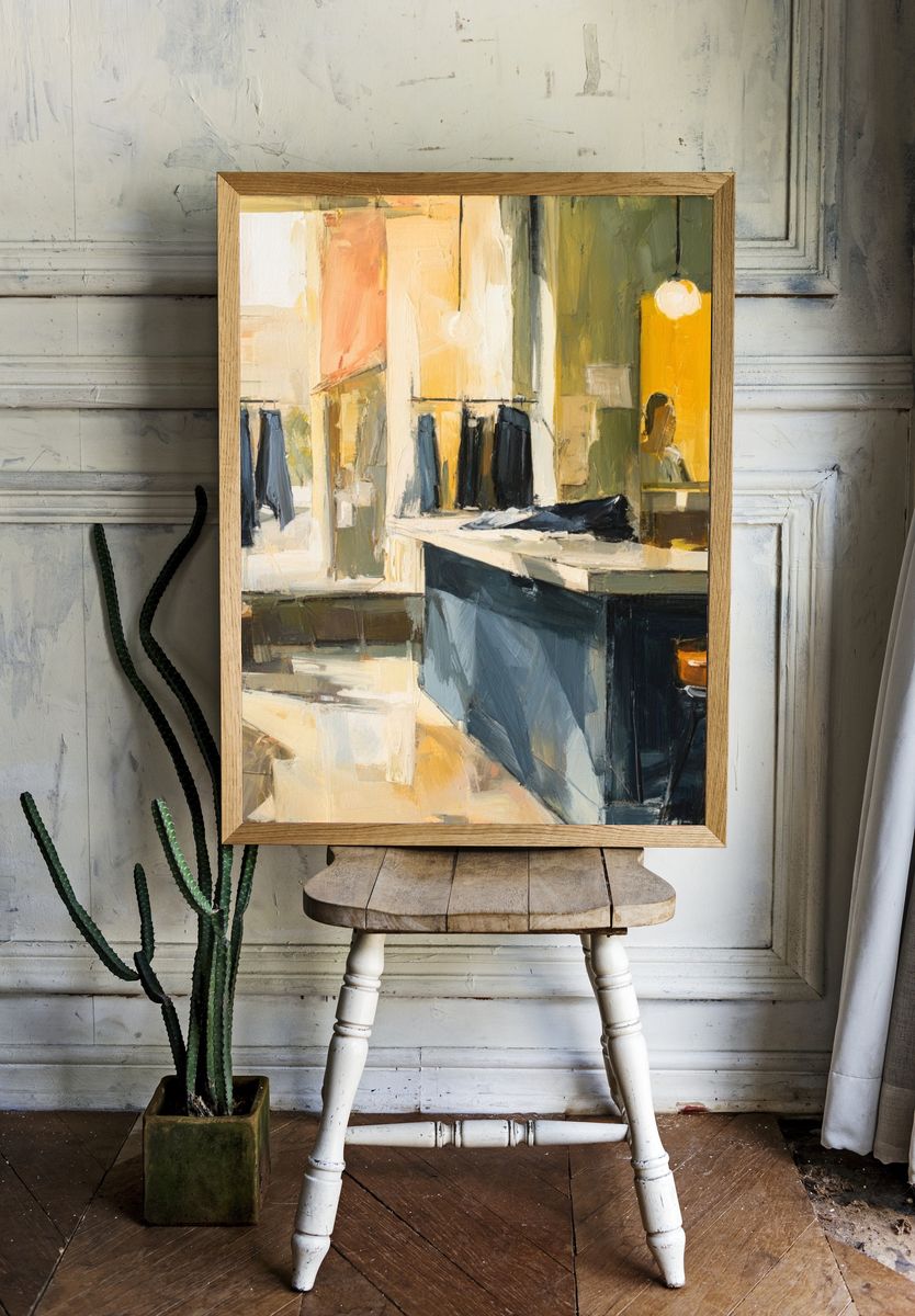 Modern Dressing Room — Fine-Art Print. — room view 1