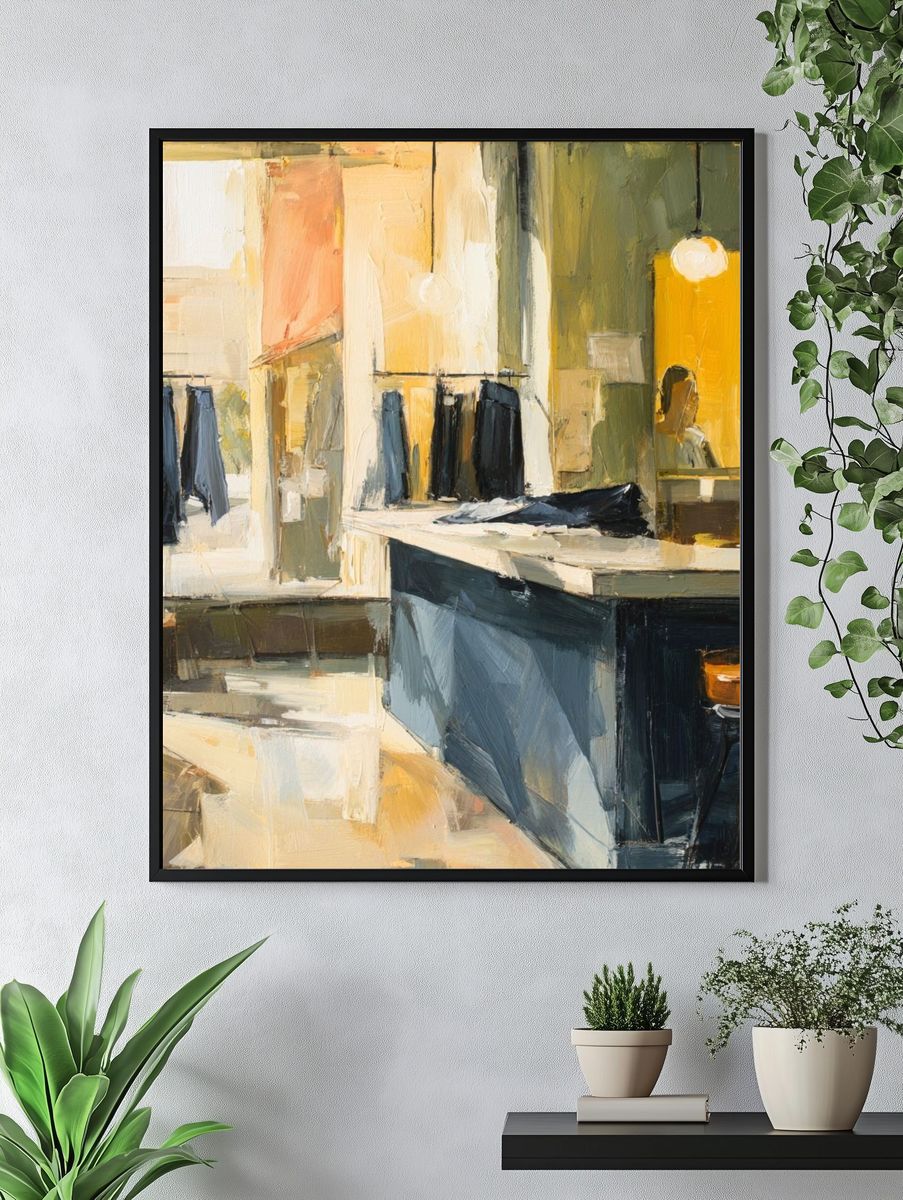 Modern Dressing Room — Fine-Art Print. — room view 4