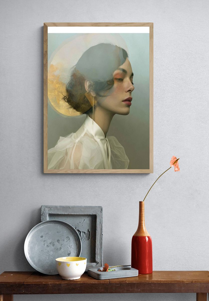 Dreamy Fashion Portrait Print. — room view 3
