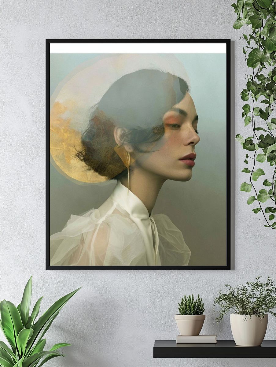Dreamy Fashion Portrait Print. — room view 4