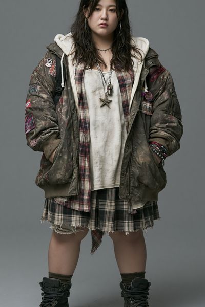Grunge Fashion Portrait Poster.