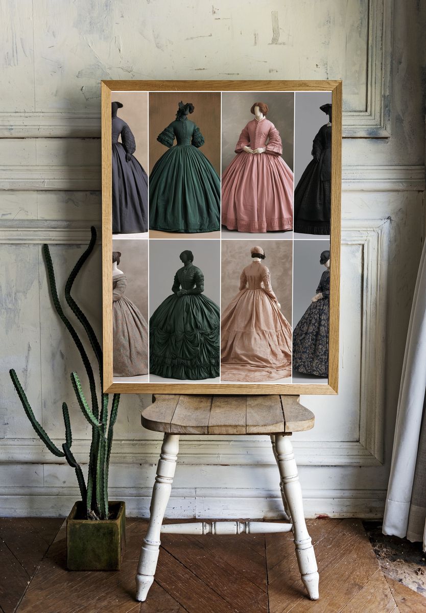 Victorian Fashion Mannequins Poster. room preview