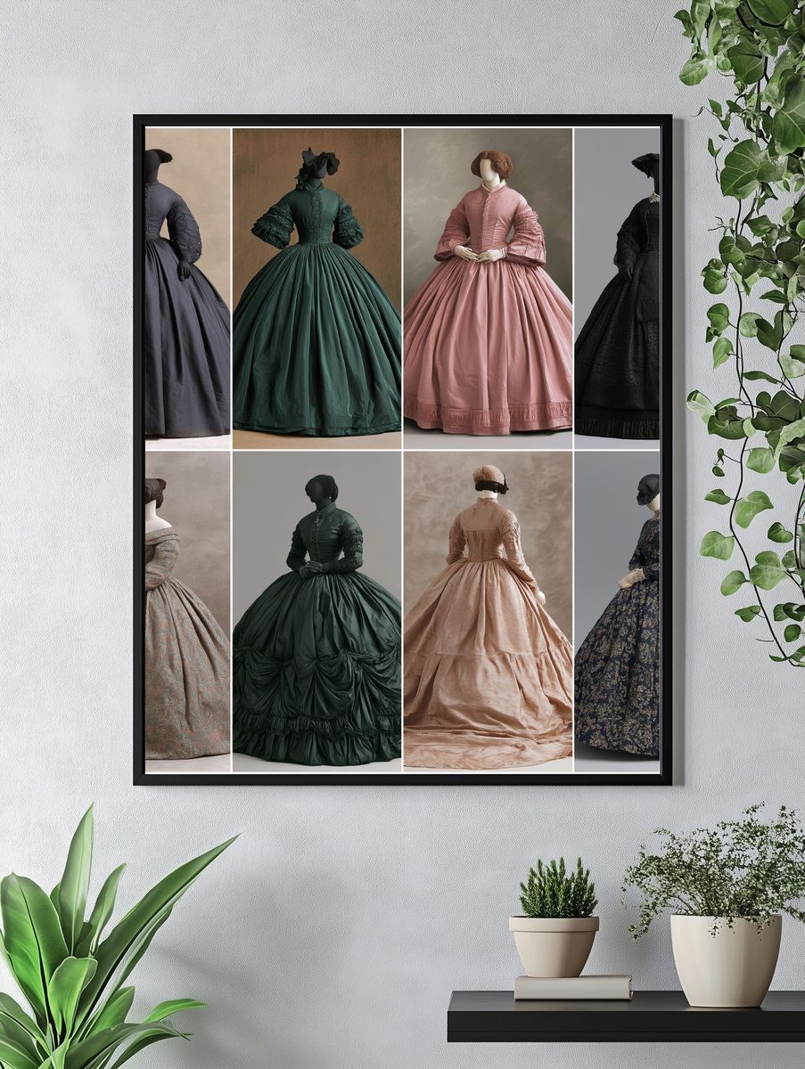 Victorian Fashion Mannequins Poster. — room view 4