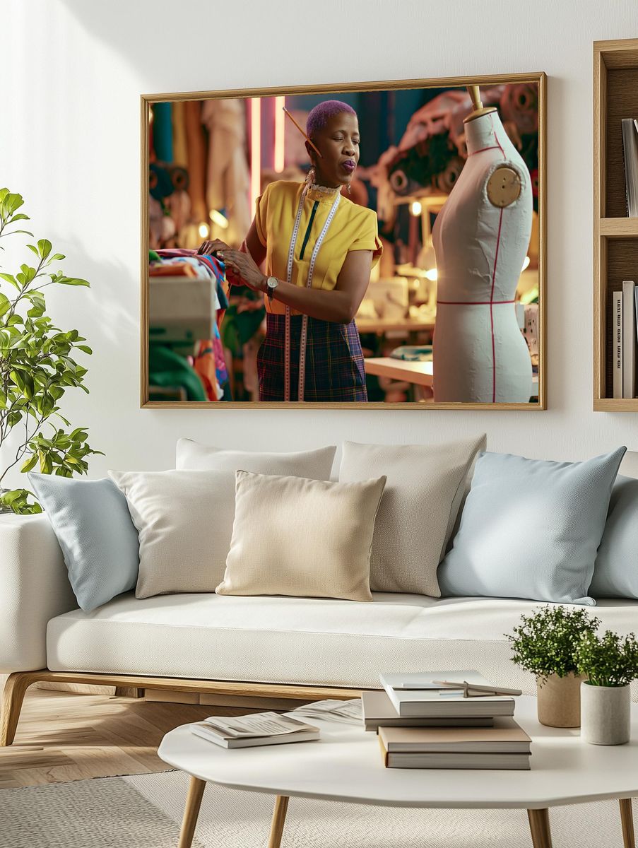 Fashion Designer Studio Photography Poster. — room view 2