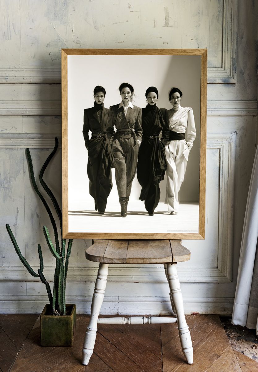 Editorial Fashion Quartet Poster room preview
