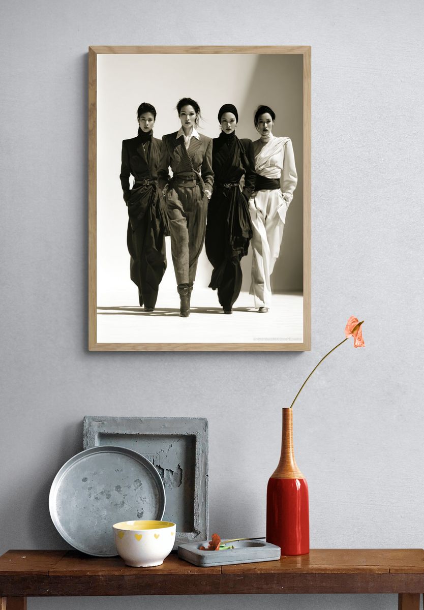 Editorial Fashion Quartet Poster. — room view 3