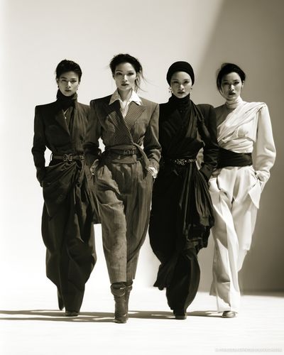 Editorial Fashion Quartet Poster. poster