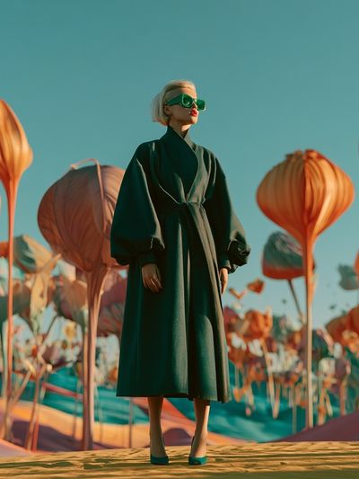 Surreal Fashion Garden Print. poster