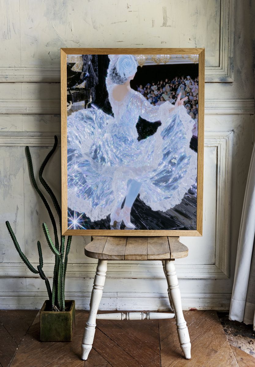 Iridescent Ballet Fashion Poster. — room view 1