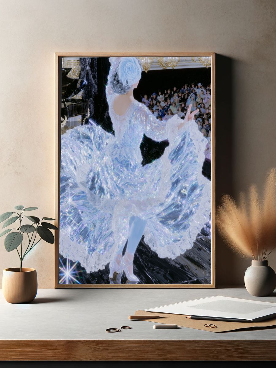 Iridescent Ballet Fashion Poster. — room view 2
