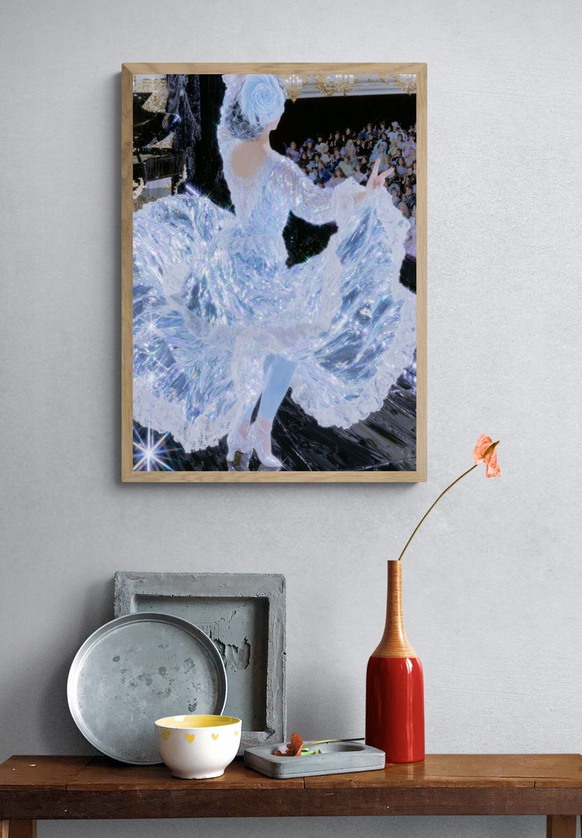 Iridescent Ballet Fashion Poster. — room view 3
