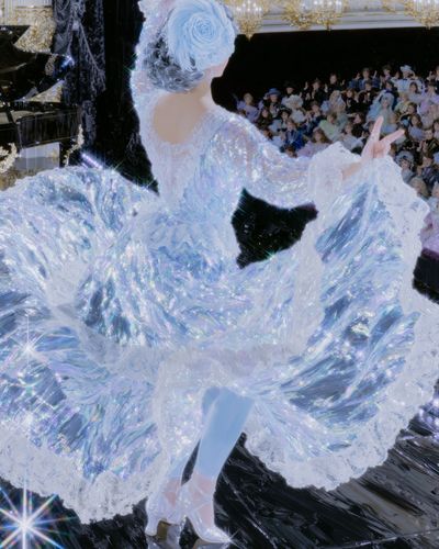 Iridescent Ballet Fashion Poster. poster