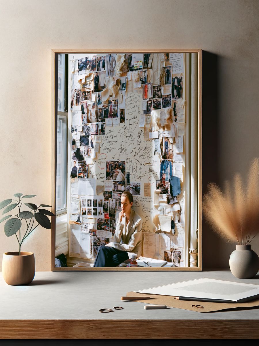 Fashion Mood Board Photography Poster. — room view 2