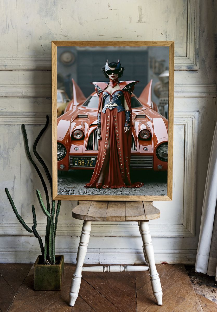 Retro Futurist Fashion Poster. — room view 1