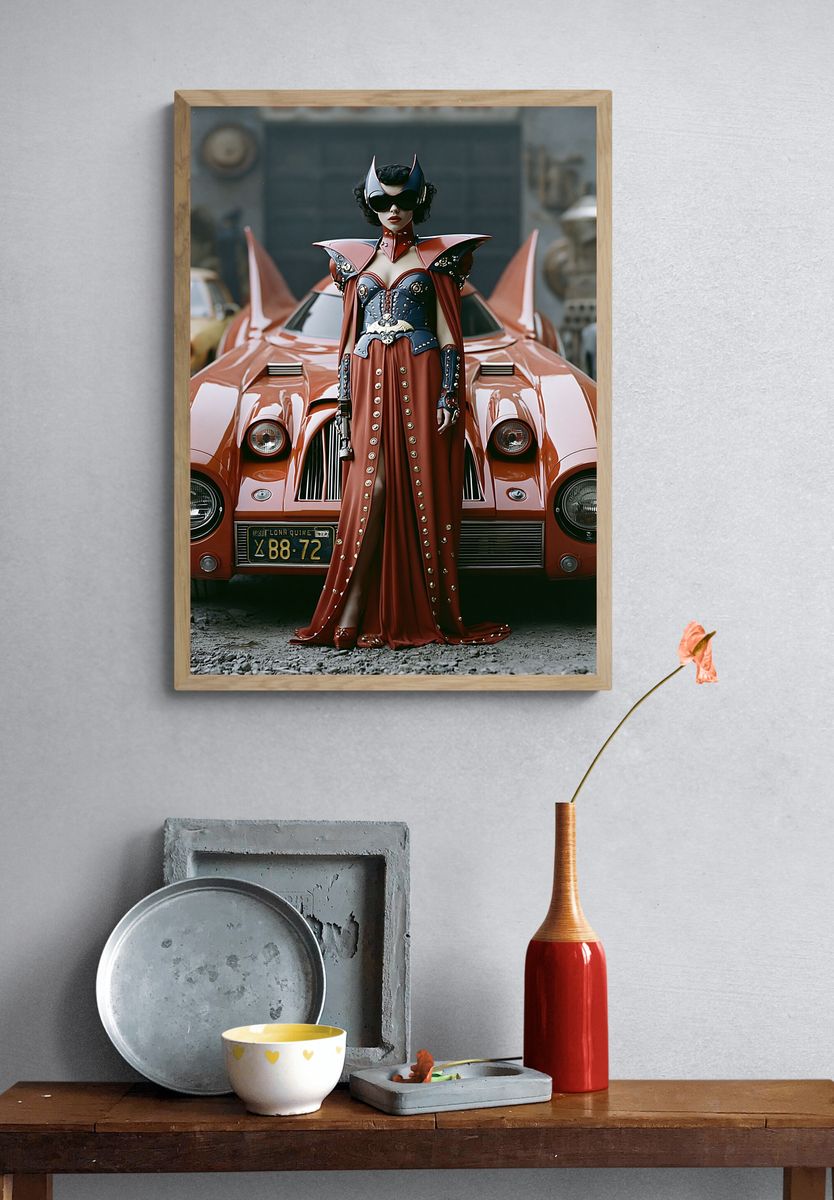 Retro Futurist Fashion Poster. — room view 3