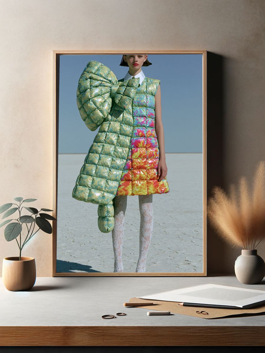 Avant-Garde Fashion Portrait Poster. — room view 2