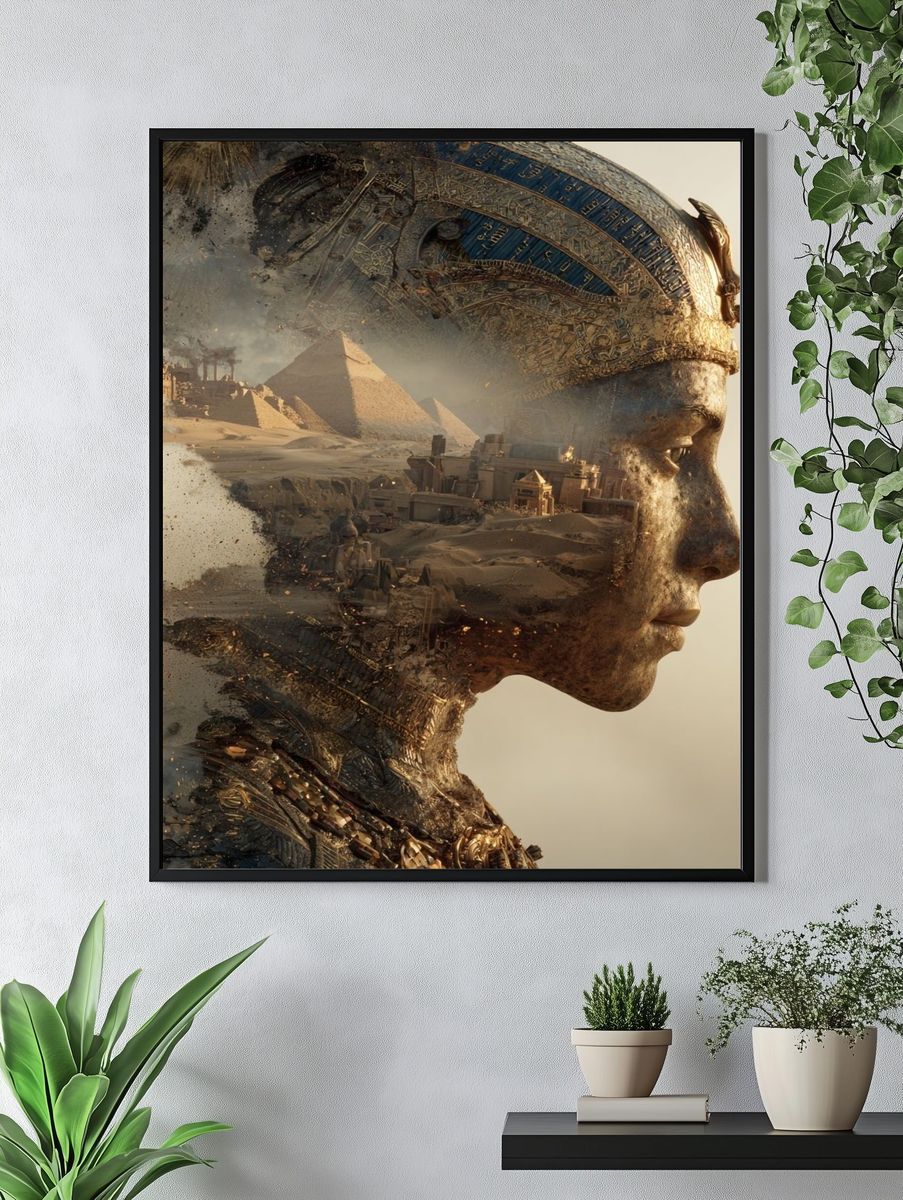 Egyptian Dreamscape Surrealism Print. — room view 4