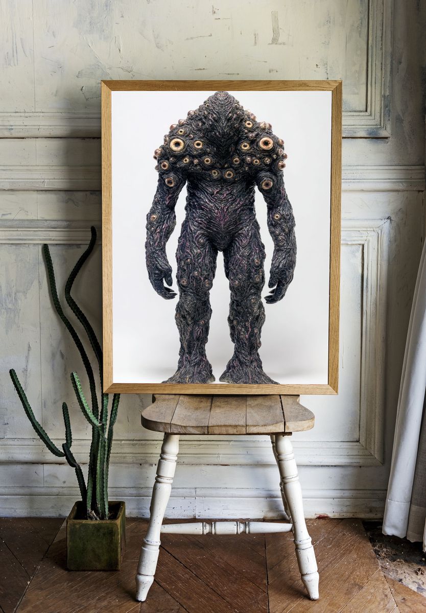 Eyeless Monster Surrealism Poster. — room view 1