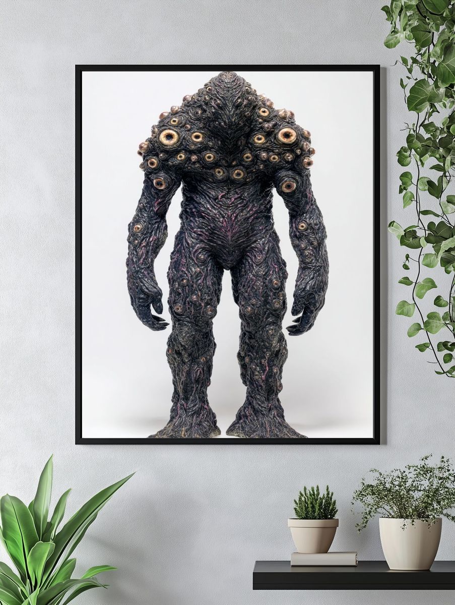 Eyeless Monster Surrealism Poster. — room view 4