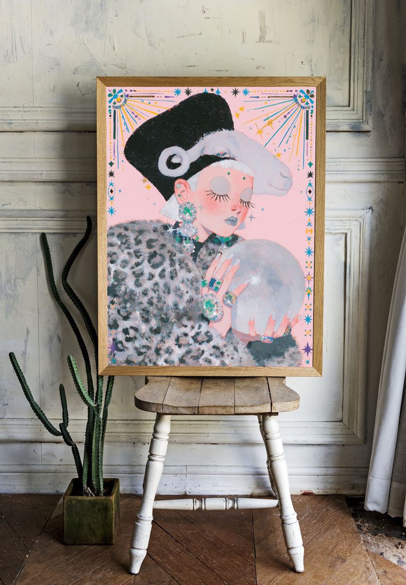 Fashion Portrait Illustration Poster. room preview