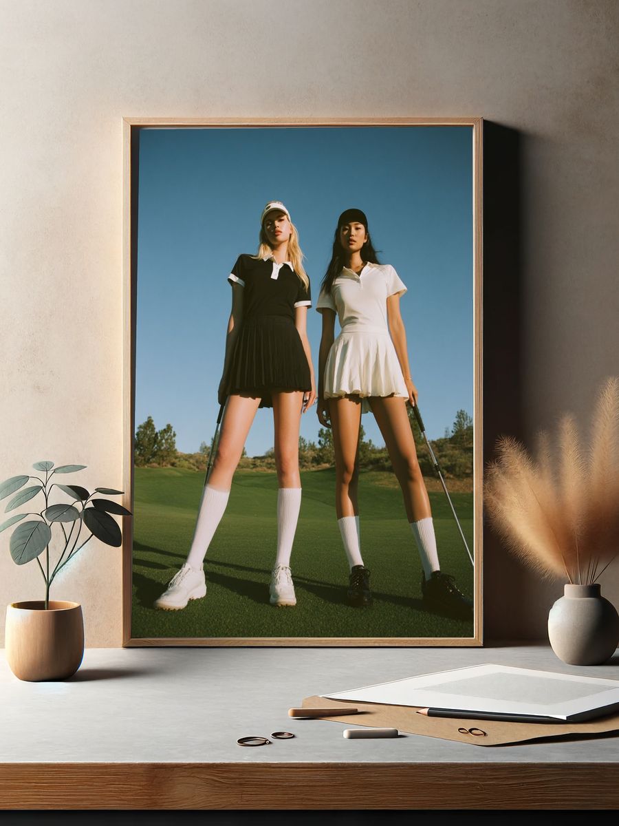 Golf Fashion Portrait Poster. — room view 2